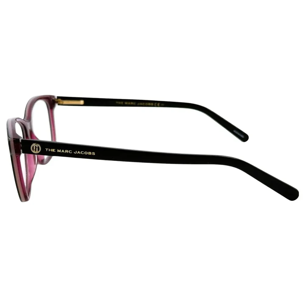 Marc Jacobs Marc 558 Womens Plastic Eyeglass Frame 7QY Grey Burgundy 53-15